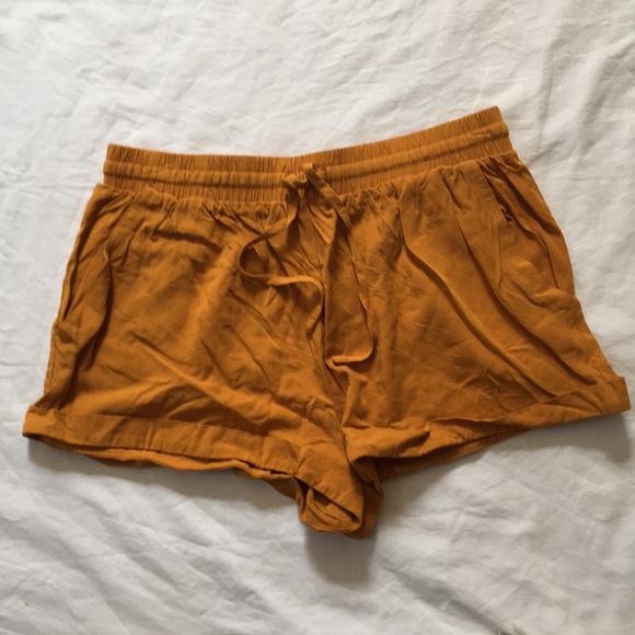 Forever 21 Pants - F21 | Mustard Drawstring Waist Shorts